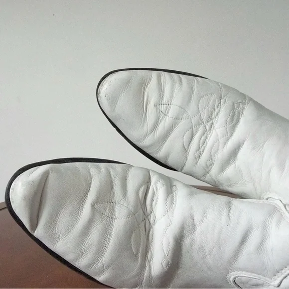 Vintage Laredo Women’s Tassel White Leather Western Cowboy Boots | US 6 - Picture 5 of 7